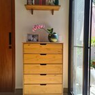 Cômoda De Madeira Maciça Com 5 Gavetas Acabamento Em Cera | C